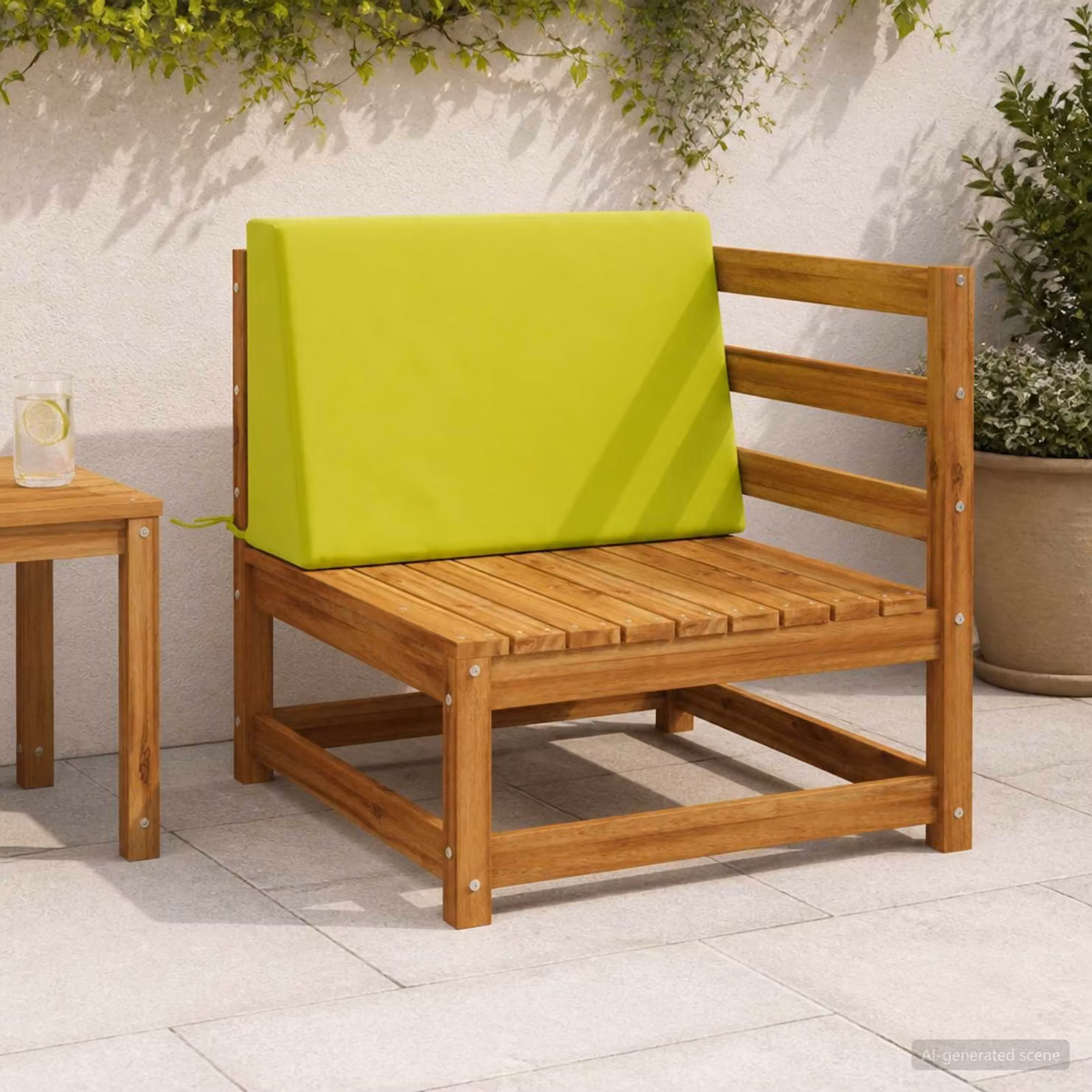 Cuscino schienale vidaXL SOEST in poliestere verde acceso