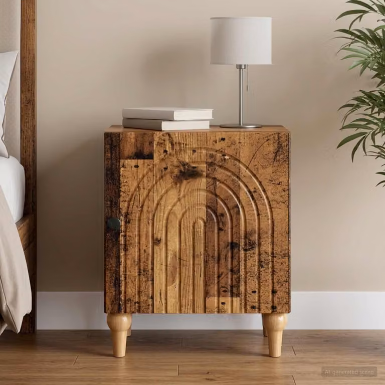 Armadio da notte vidaXL in legno antico marrone L 43 cm, P 34,5 cm, H 50 cm