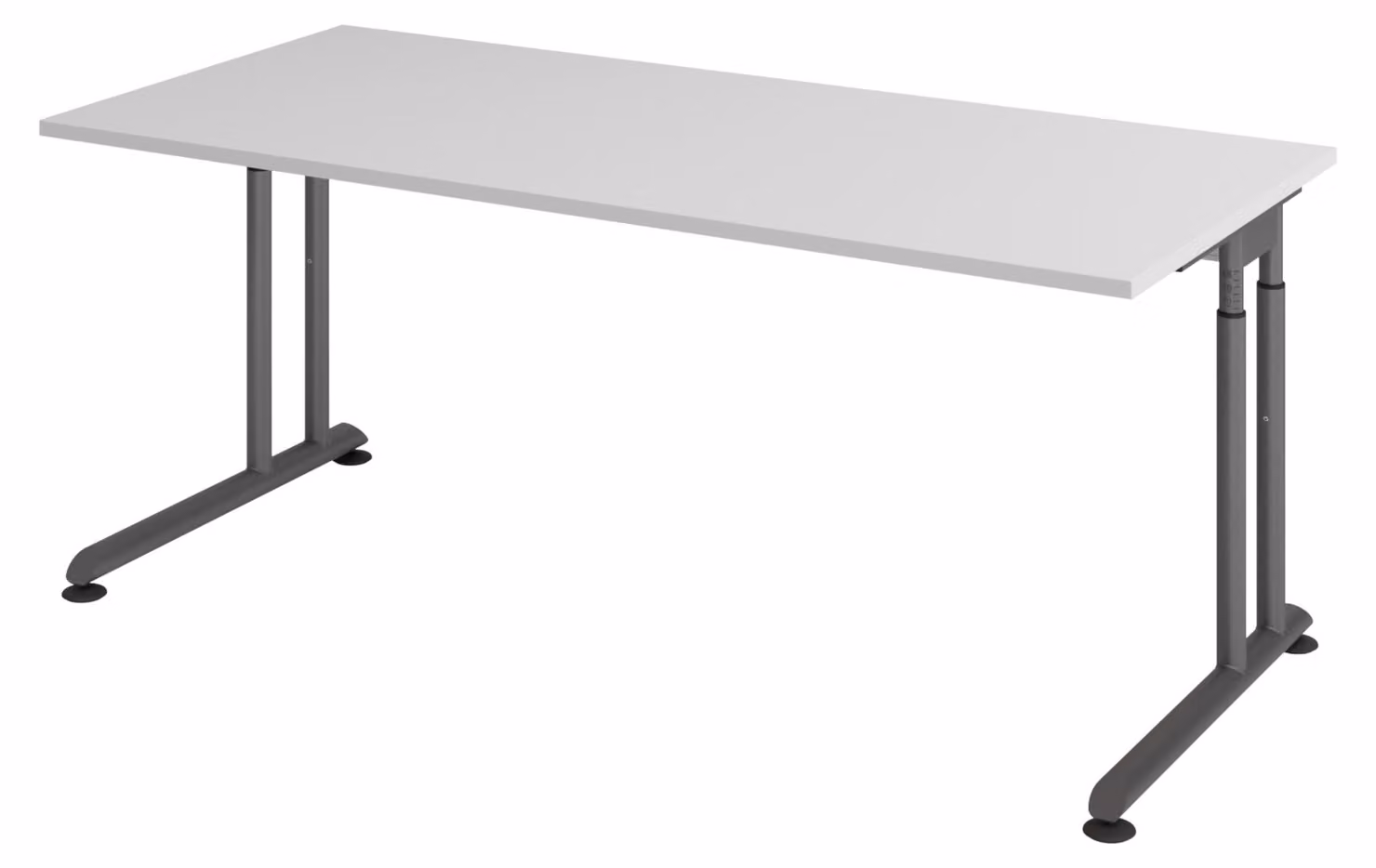 bümö Scrivania Serie-Z - Struttura: grafite, decorazione: grigio, dimensioni: 180 x 80 cm