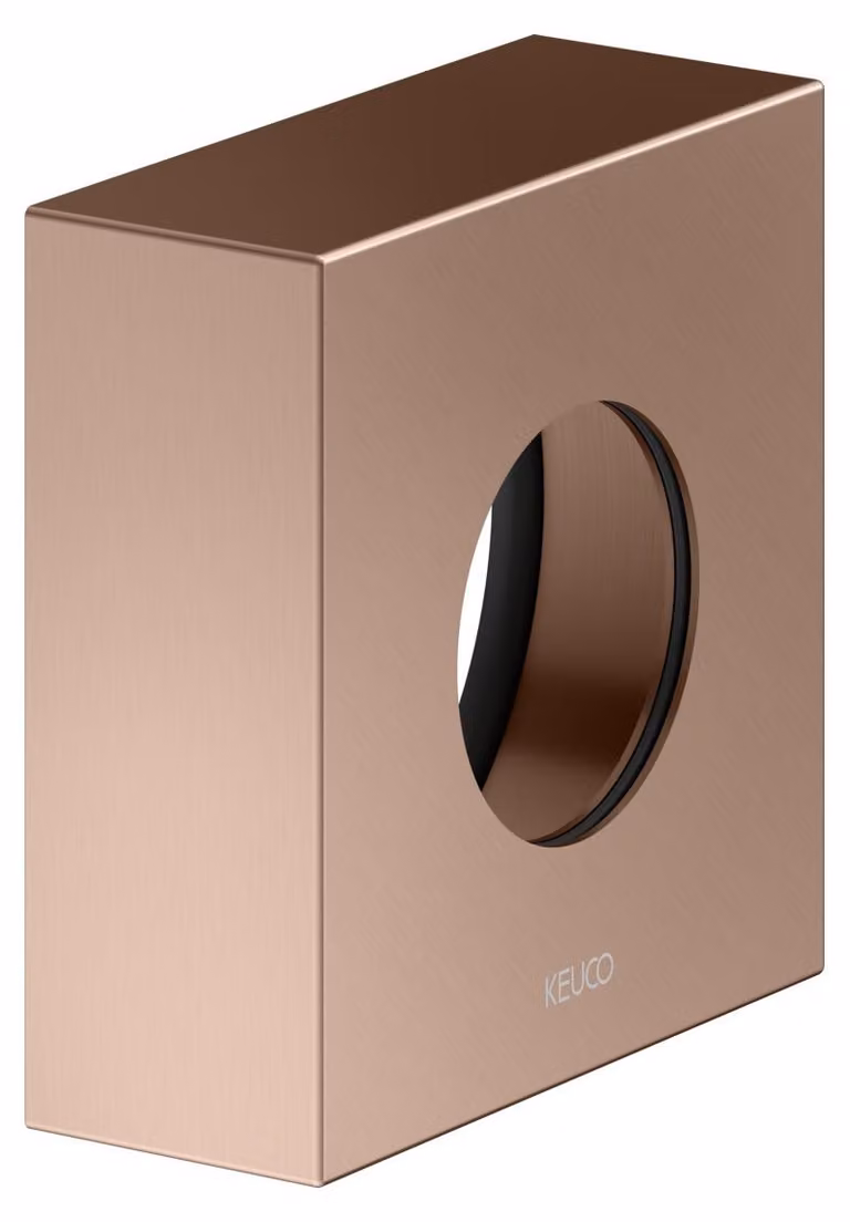 Rosace de rallonge KEUCO pour robinetterie thermostatique encastrée, forme de rosace carrée, 59553290282, 59553290282