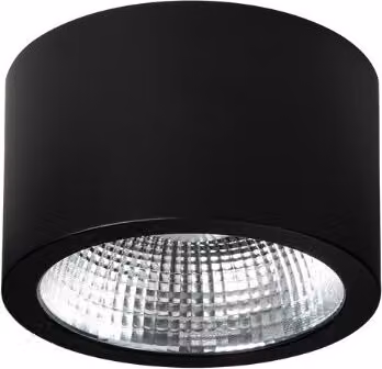 DOTLUX Luce LED CIRCLEugr-top 25W nero rotondo 20,9cm 3000/4000/5700K COLORselect