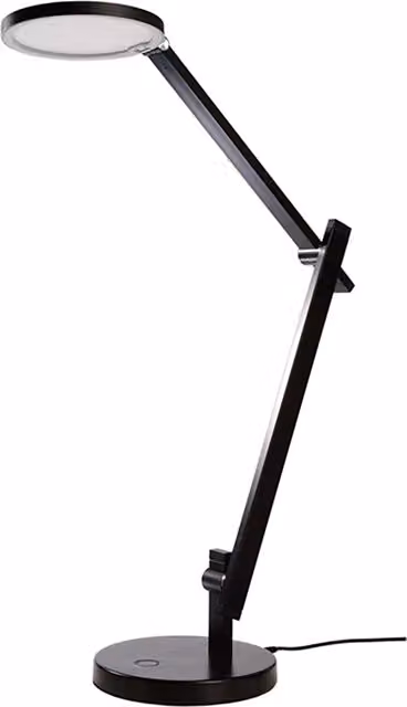 Lampada da tavolo LED DEKO-LIGHT touch dimmerabile 12W luce calda 3000K colore nero in metallo per ufficio e casa