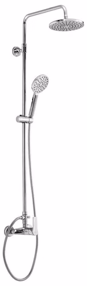 Colonna doccia PAX con rubinetto, rotonda, cromo
