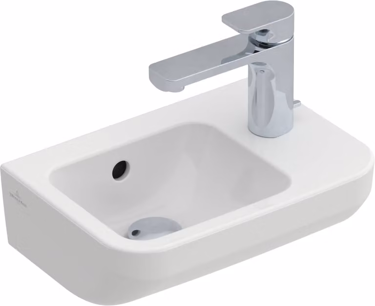 Villeroy & Boch Architectura lave-mains, rectangulaire, trou pour robinetterie à droite, avec trop-plein, 360x260mm, 437336R1, 437336R1