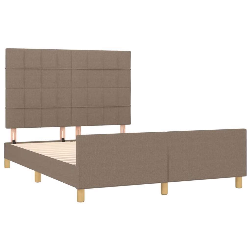 Giroletto senza Materasso Tortora 140x200 cm in Tessuto