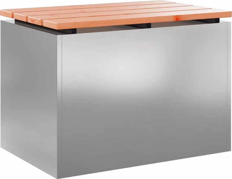 Panchina da giardino Argento 60 x 40 x 43 cm Acciaio zincato