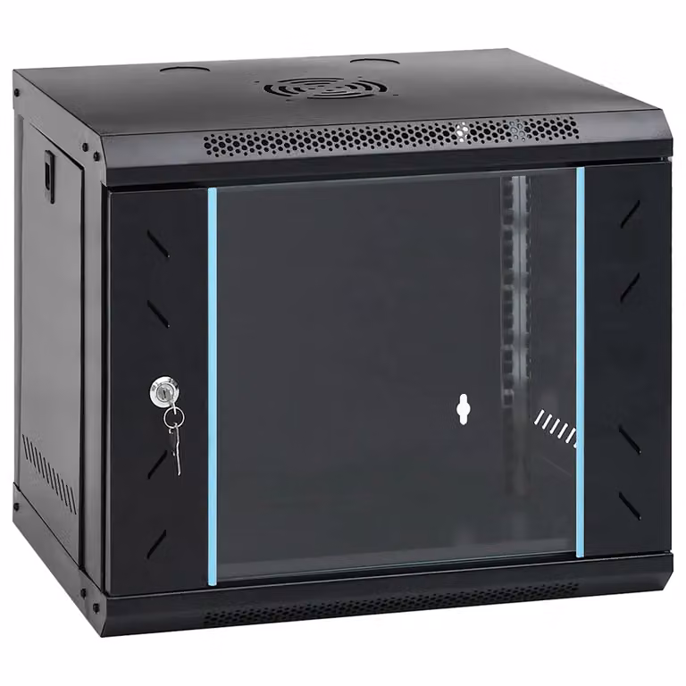 Armadietto di rete vidaXL in acciaio nero L 53 x P 45 x H 45 cm