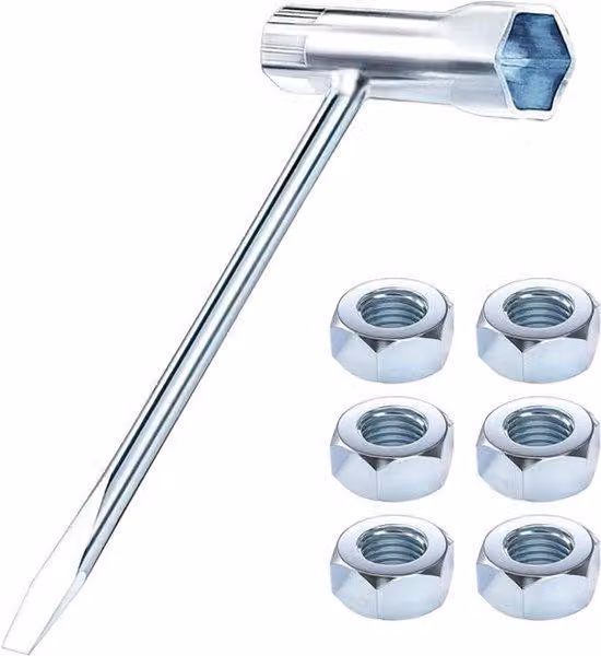 Chiave per motosega compatibile con i modelli 017, 018, MS170, MS180 e altri - include 6 viti