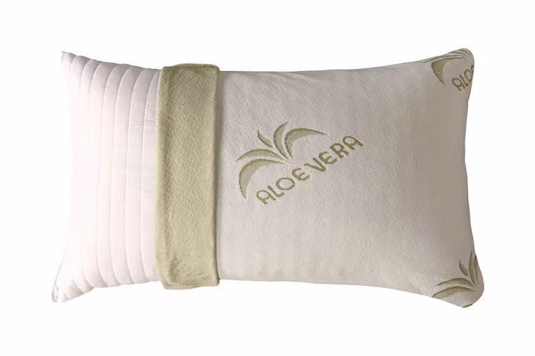 Cuscino Fiocco di Memory Tessuto Aloe Vera