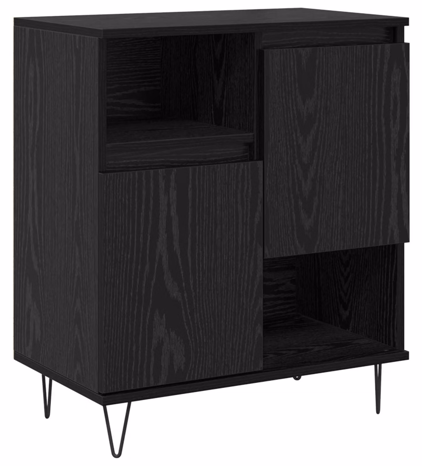 Credenza Rovere Nero 60 x 35 x 70 cm