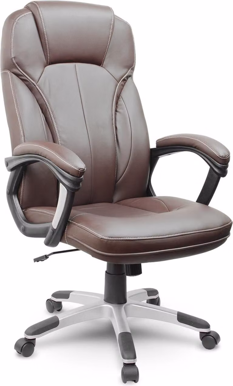 Sedia da ufficio in pelle - Sofotel EG-222 Marrone