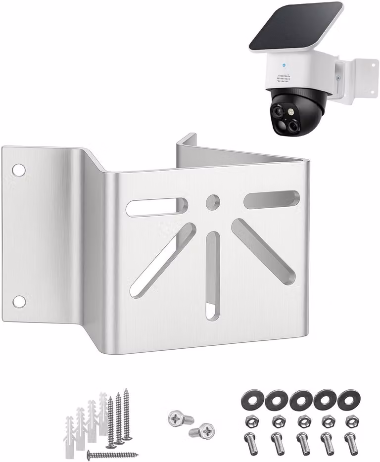 Supporto angolare in acciaio inossidabile di alta qualità per telecamere PTZ, con copertura a 270° e resistente agli agenti atmosferici