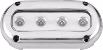Allpa Led Niro 316 illuminazione subacquea, montaggio in superficie, 68lm, blu, Ip68