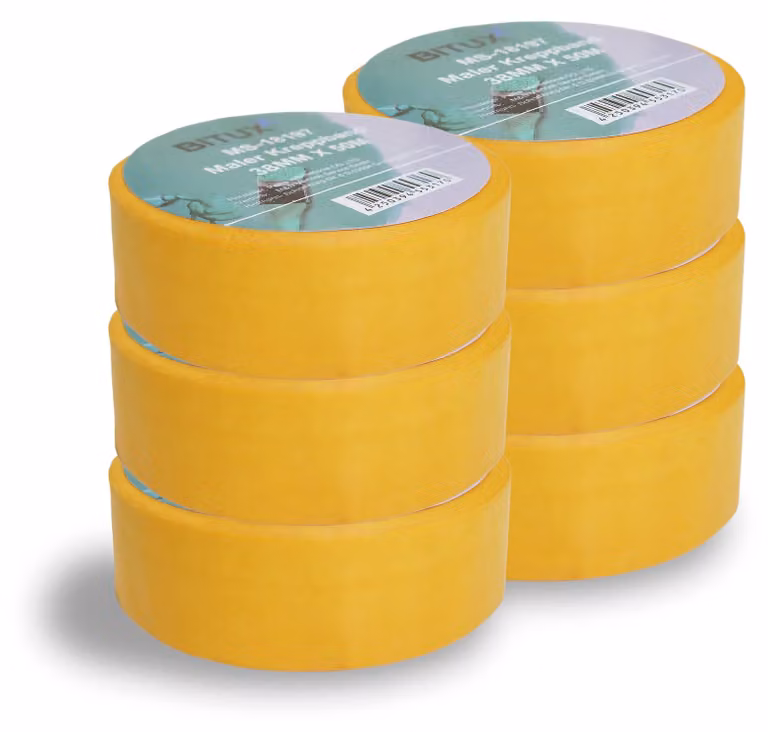 Bituxx 6x 50m nastro adesivo per pittori largo 38 mm, MS-18412