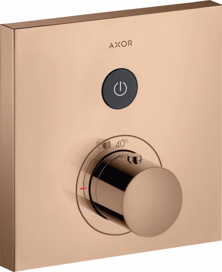 hansgrohe AXOR Starck ShowerSelect Thermostat carré à encastrer pour 1 consommateur, 36714300, 36714300