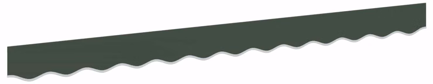 Volante di ricambio per tenda da sole, colore verde scuro, in poliestere, per tende da sole da 3,5 metri
