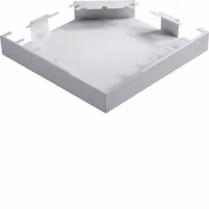 Hager, staffa piatta in acciaio DABA 50x80 mm, bianca DABA5008059016