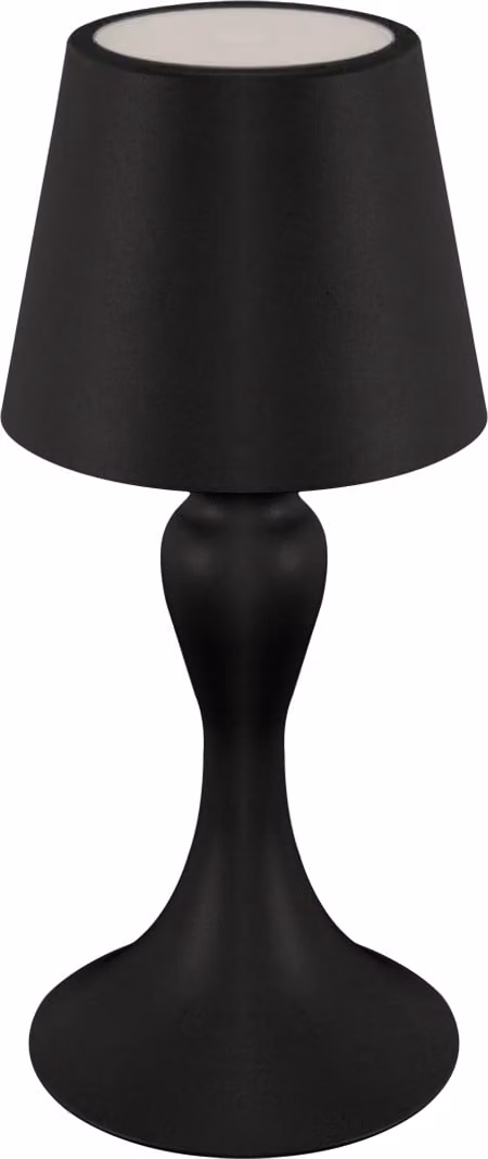Lampada da tavolo a LED per esterni Batteria ricaricabile con dimmer Metallo 26,2 cm IP54 Nero Variazione di colore 2700/4400/6500 K 320 lm Moderna