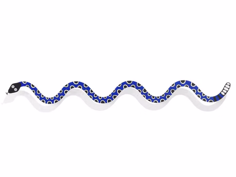 Metal Wall Relief Magic Snake - Decorazione da Parete