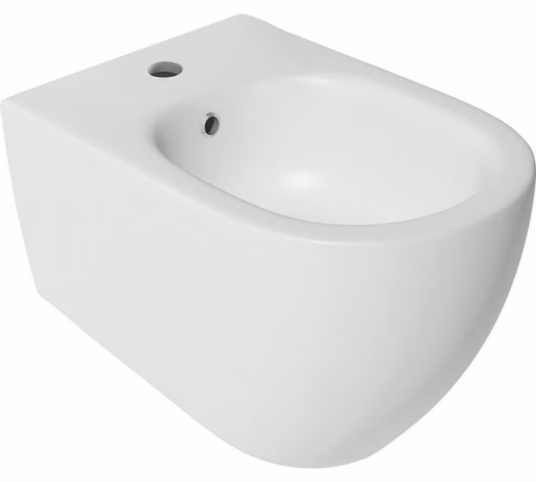 Bidet sospeso INFINITY 36,5x53 cm, bianco opaco
