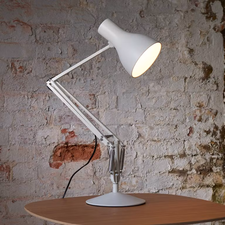 Anglepoise Lampada da scrivania Type 75, Bianco / Opale, Studio / Ufficio, Alluminio, Industriale, Lampada da tavolo LED