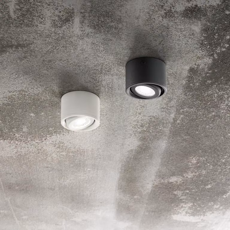 Fabas Luce Faretto LED Anzio Ø80mm 6W Bianco caldo Bianco