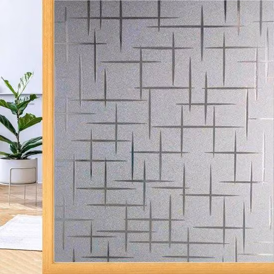 Pellicola per la privacy - Vetrate decorative per interni - Maggiore privacy - Pellicola statica senza colla - 140 x 700 cm - Stelle