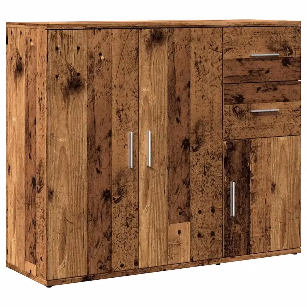 Credenza Buffet da Cucina Design Mania in Legno e Metallo Marrone L 91 x P 29,5 x H 75 cm – 2