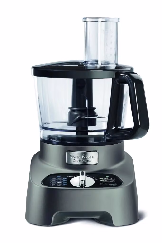 Robot da cucina multifunzione Moulinex Double Force FP825E10 con 10 accessori, potenza 1000 W e ciotola da 3 L, colore nero e grigio – 2