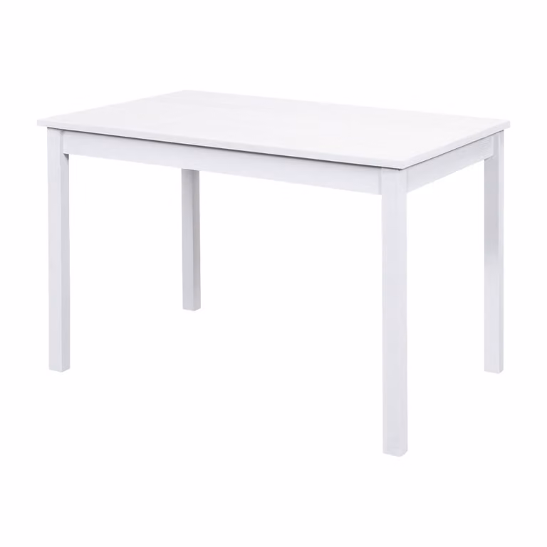 Tavolo da pranzo 8848B laccato bianco