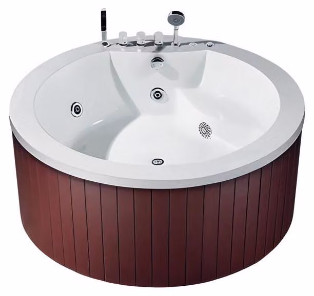 Whirlwanne Hydromassagewanne Whirlpool Blubberbad Spa-Bad Sprudelbad 150x150 cm