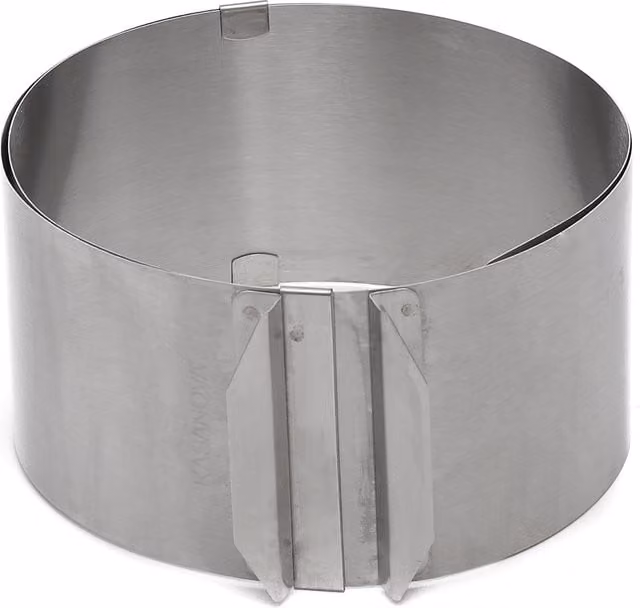 Stampo per torte rotondo KASANOVA in acciaio inossidabile color argento – 1