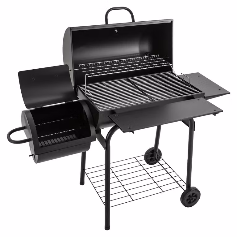 Barbecue a carbone con ampia superficie di cottura - Peso: 25,7 kg - Realizzato in acciaio legato - Ideale per uso esterno