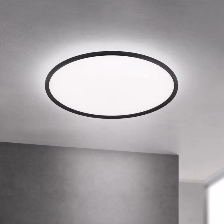 ORION Plafoniera a LED Kant, dimmerabile, Nero, Soggiorno / Sala da pranzo, Alluminio, Moderno, Plafoniera LED