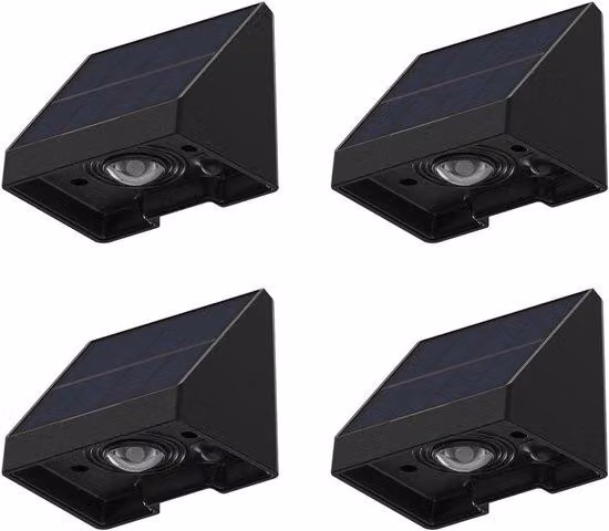 Lampada di sicurezza solare a 4 livelli - impermeabile per uso esterno