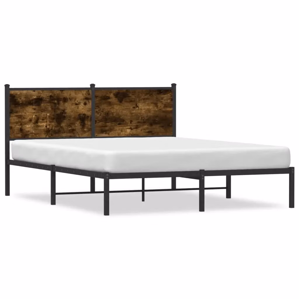 Struttura Letto Design Mania in Metallo e Rovere Fumo L/P/H: 140 x 190 x 91.5 cm – 2