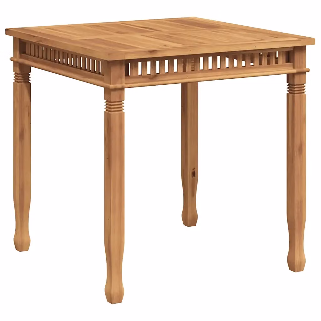 vidaXL Tavolo da Pranzo Quadrato per Giardino e Soggiorno in Teak Marrone L/P/H: 80 x 80 x 80 cm – 2