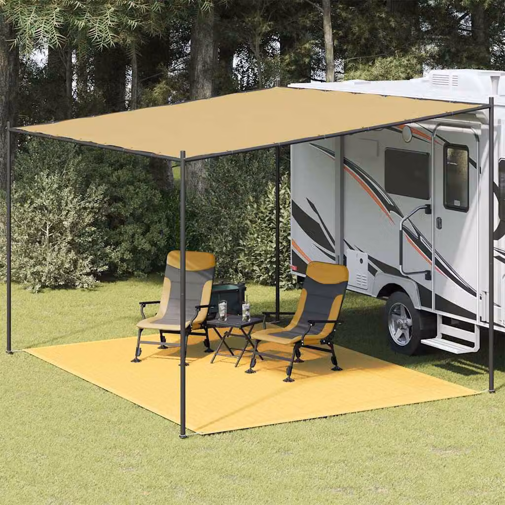 Tappeto da esterno vidaXL beige in polipropilene L: 300 cm x P: 400 cm