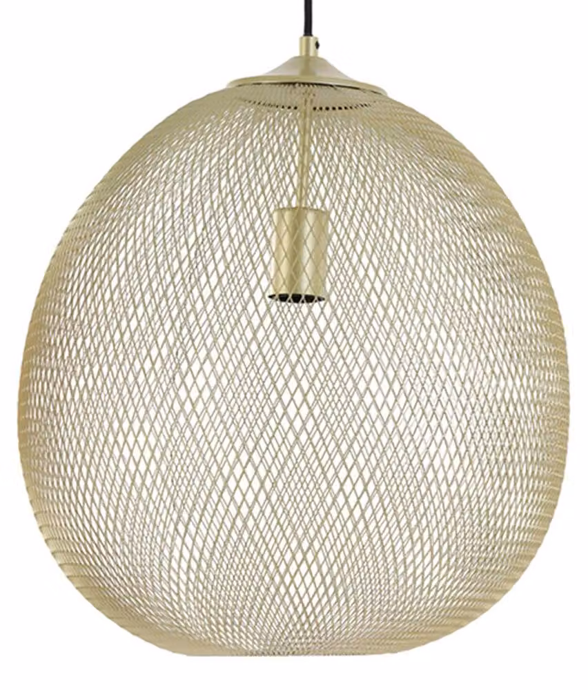 Lampada a sospensione - oro - MOROC - metallo - Ø 40cm - E27 - 2949385 - Light & Living