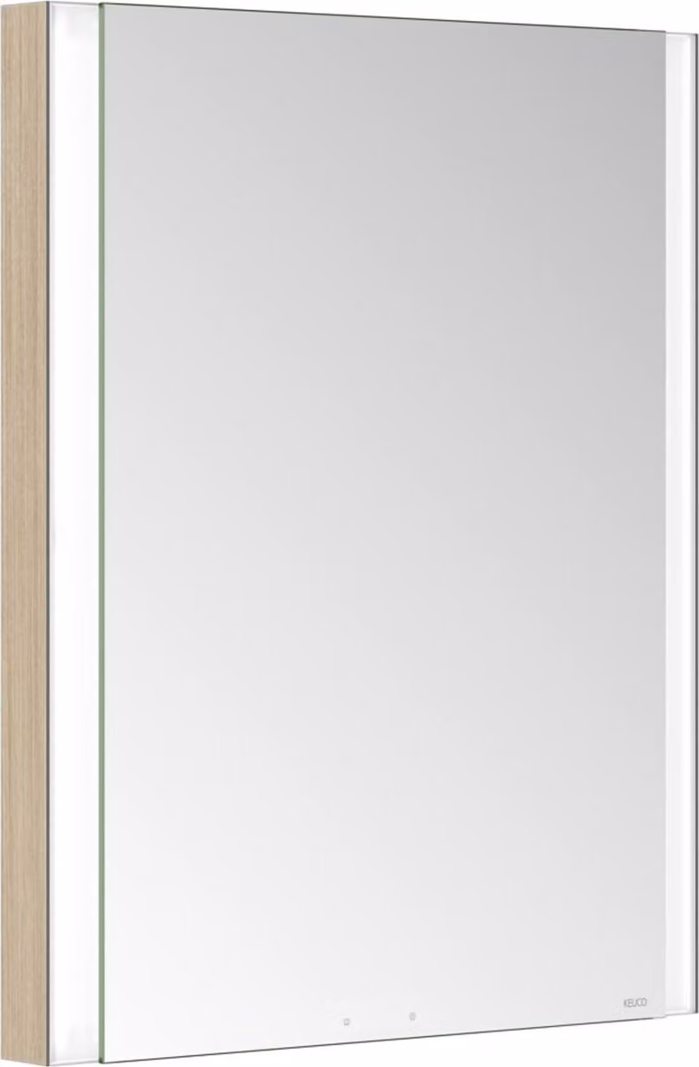 KEUCO SOMARIS Armoire de toilette encastrable 1 porte, avec miroir chauffant, charnières à gauche, 600mm, 14511851201, 14511851201