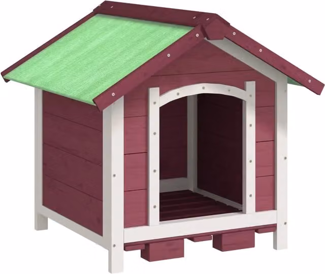 Cuccia per cani mocca 65 x 65 x 61,5 cm in legno massello di pino marrone 02_0041915