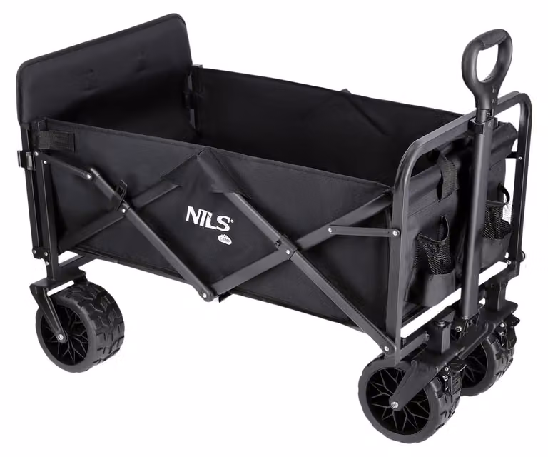 Carrello pieghevole, nero, capacità 160L