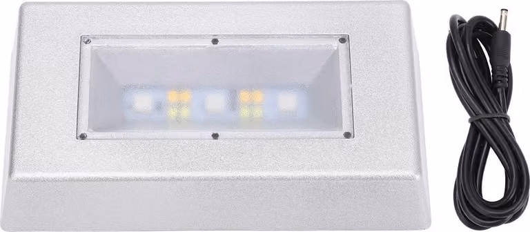 Base luminosa a LED, rettangolare, alimentazione a batteria USB, 7 colori, multimodalità, supporto di presentazione