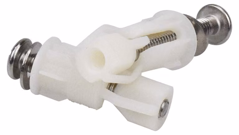 Set di viti per copriwater, 2 pezzi, in acciaio inossidabile e plastica, ricambio per il fissaggio del copriwater