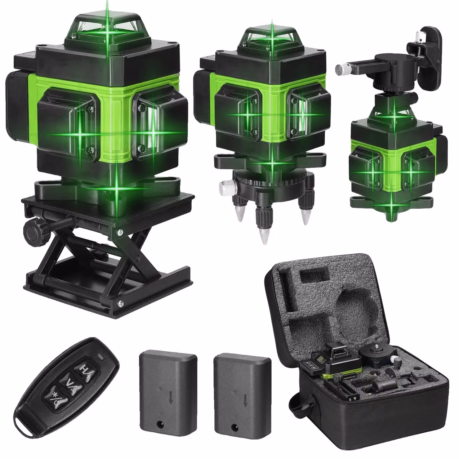 Livella laser, auto-livellante 3D, livellamento laser a 360 gradi, con spina di tipo EU (3-4D)