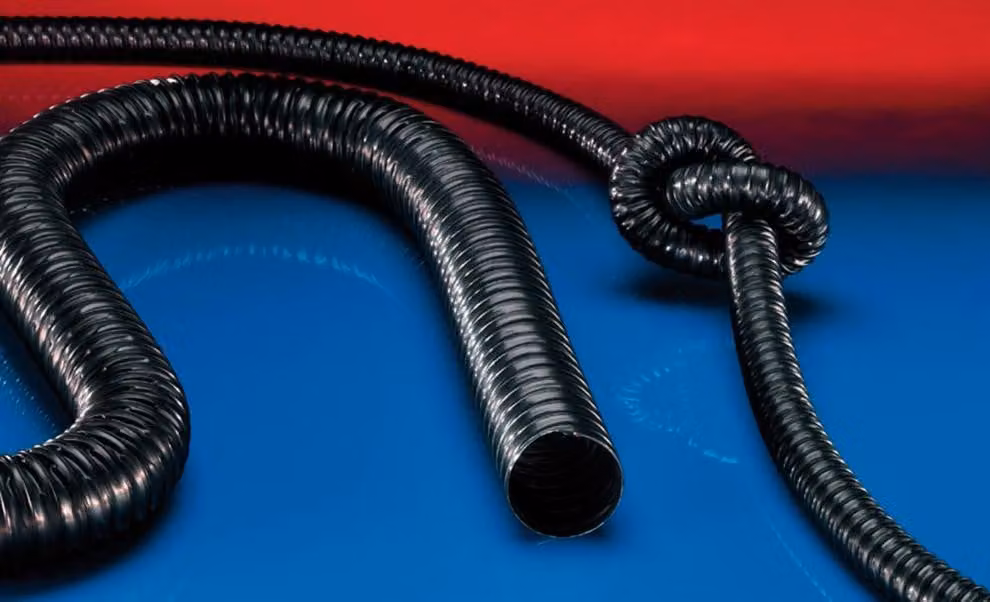 Norres PROTAPE® PUR 330 AS Tubo di aspirazione nero - 10 metri - 60 mm