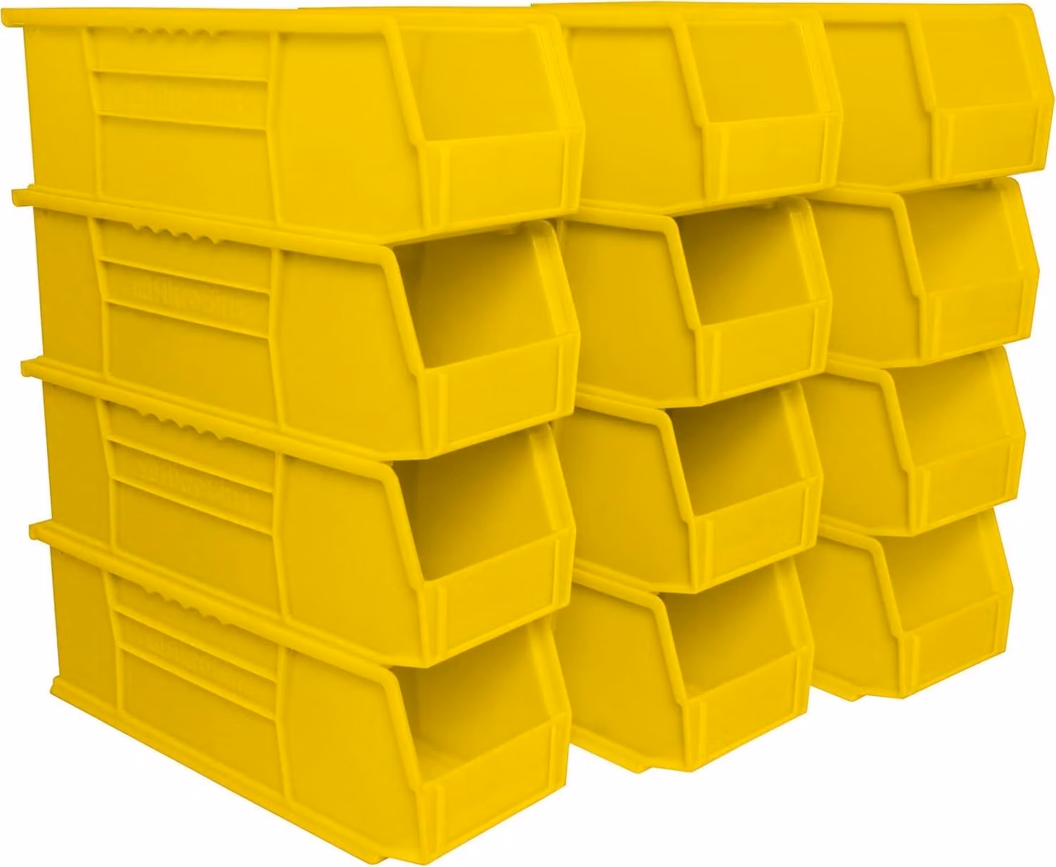 Contenitori in plastica, 38,1 x 12,7 x 12,7 cm - Impilabili e multifunzionali