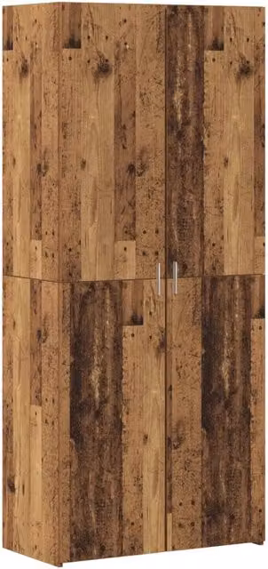 Credenza 2 pz | Madia | Buffet da pranzo | Armadio da pranzo Legno vecchio 80 x 42 x 185 cm