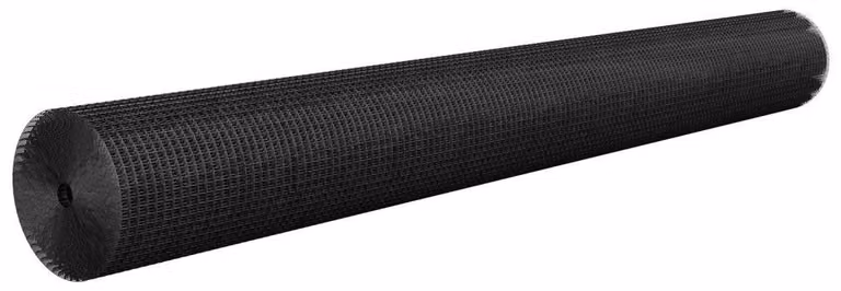 Rullo di rete per recinzione - Altezza 183 cm, lunghezza 15,24 metri - Acciaio zincato, rivestito in vinile nero