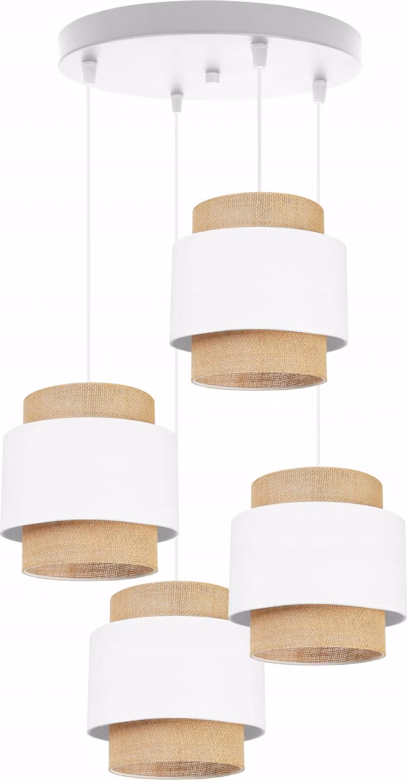 Lampada a sospensione, lampadario da soffitto, paralume, Boho Juta